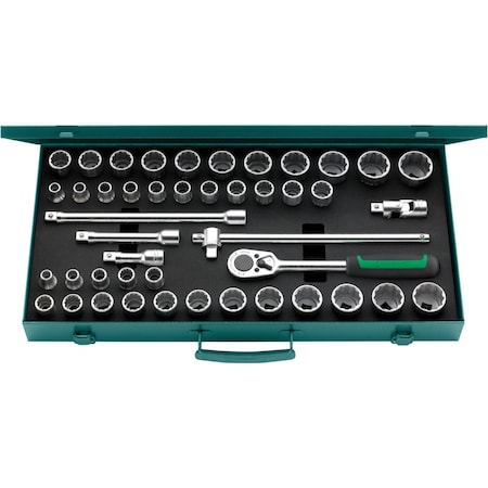 Stahlwille Tools 12, 5 mm (1/2") Socket set 45-pcs., 50MA/39/6 N 96030140